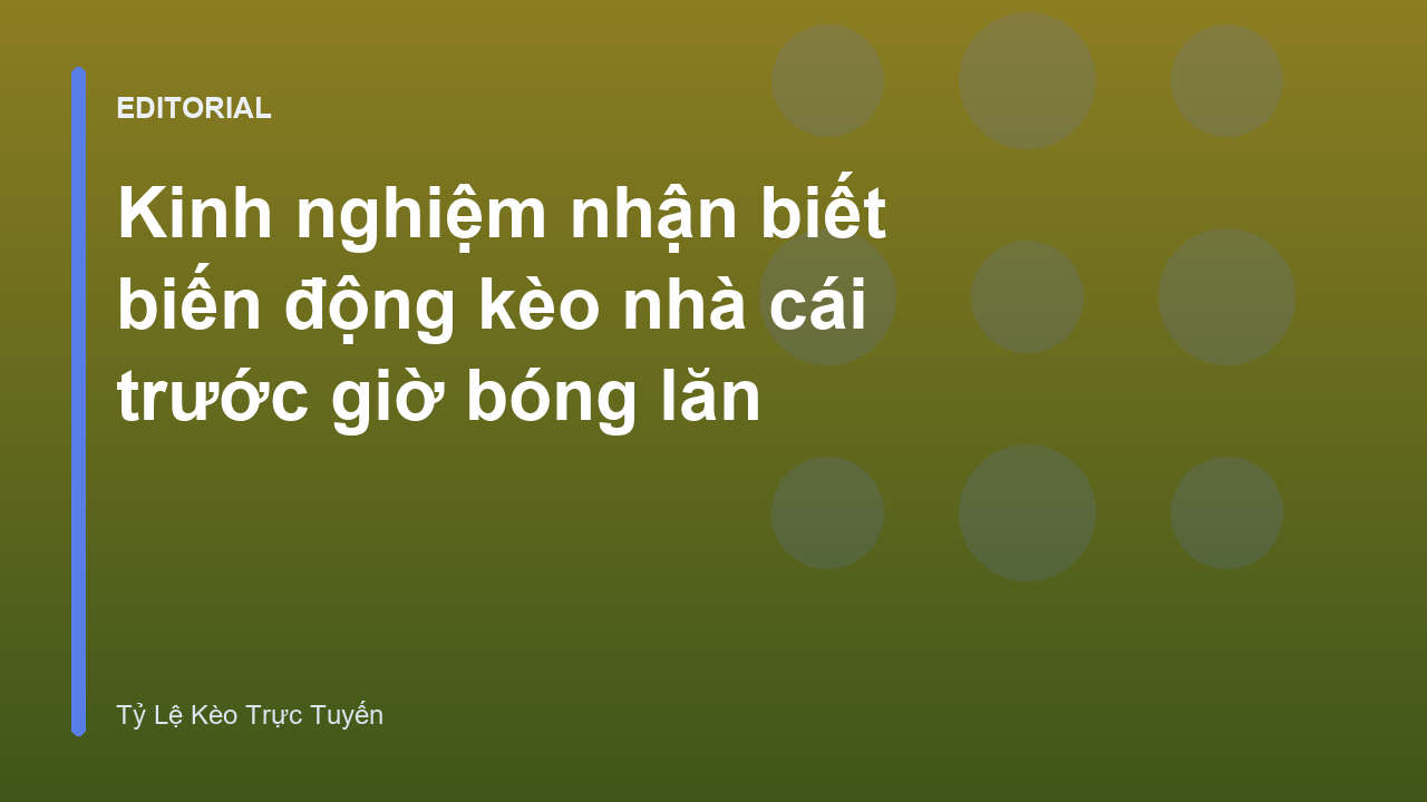 Biểu đồ minh họa biến động kèo nhà cái